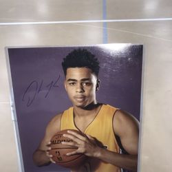 D'Angelo Russell Autograph 16x20 Photo JSA COA Lakers