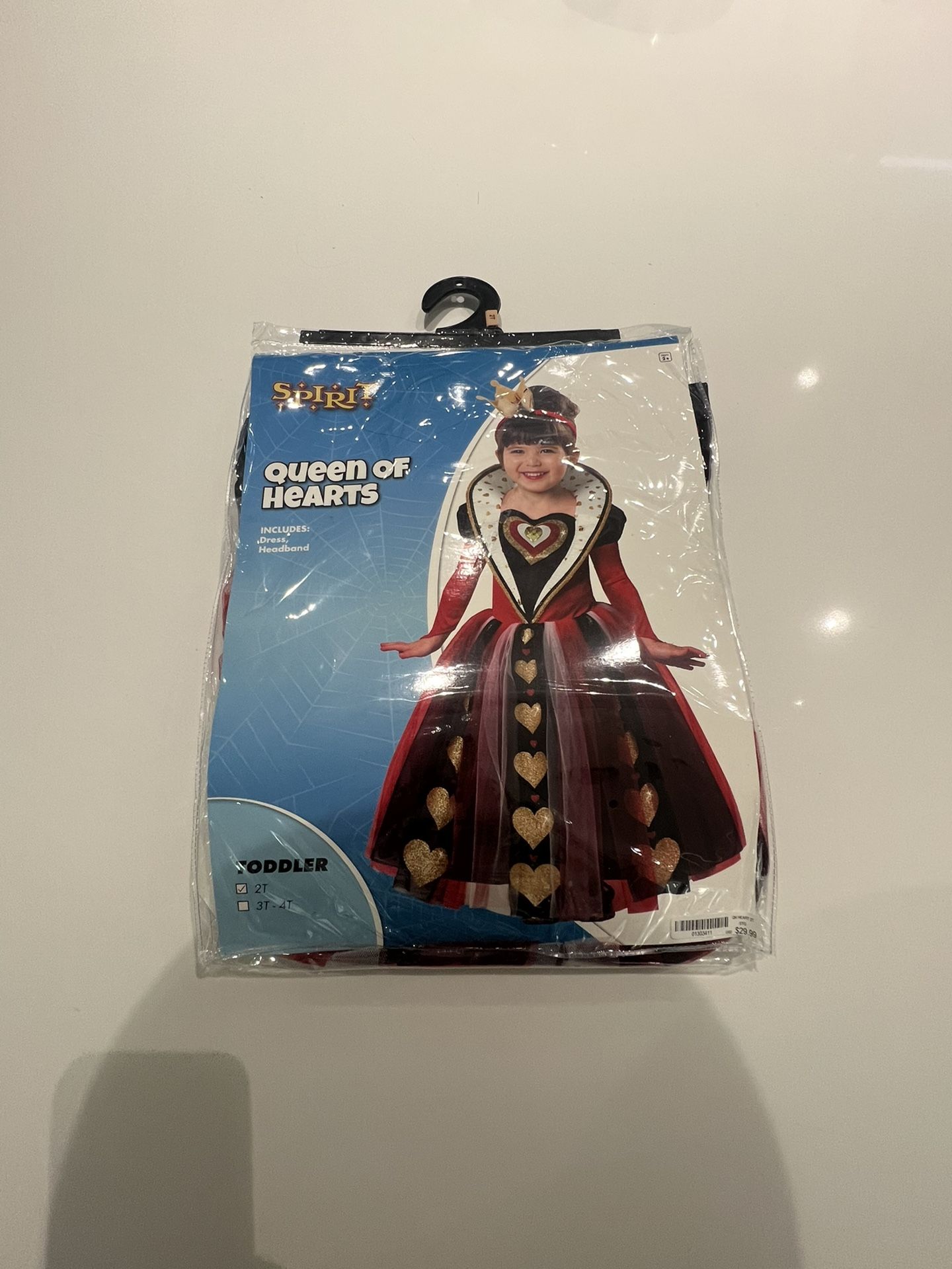 Queen Of Hearts - Girl Halloween Costume ( Size-2)