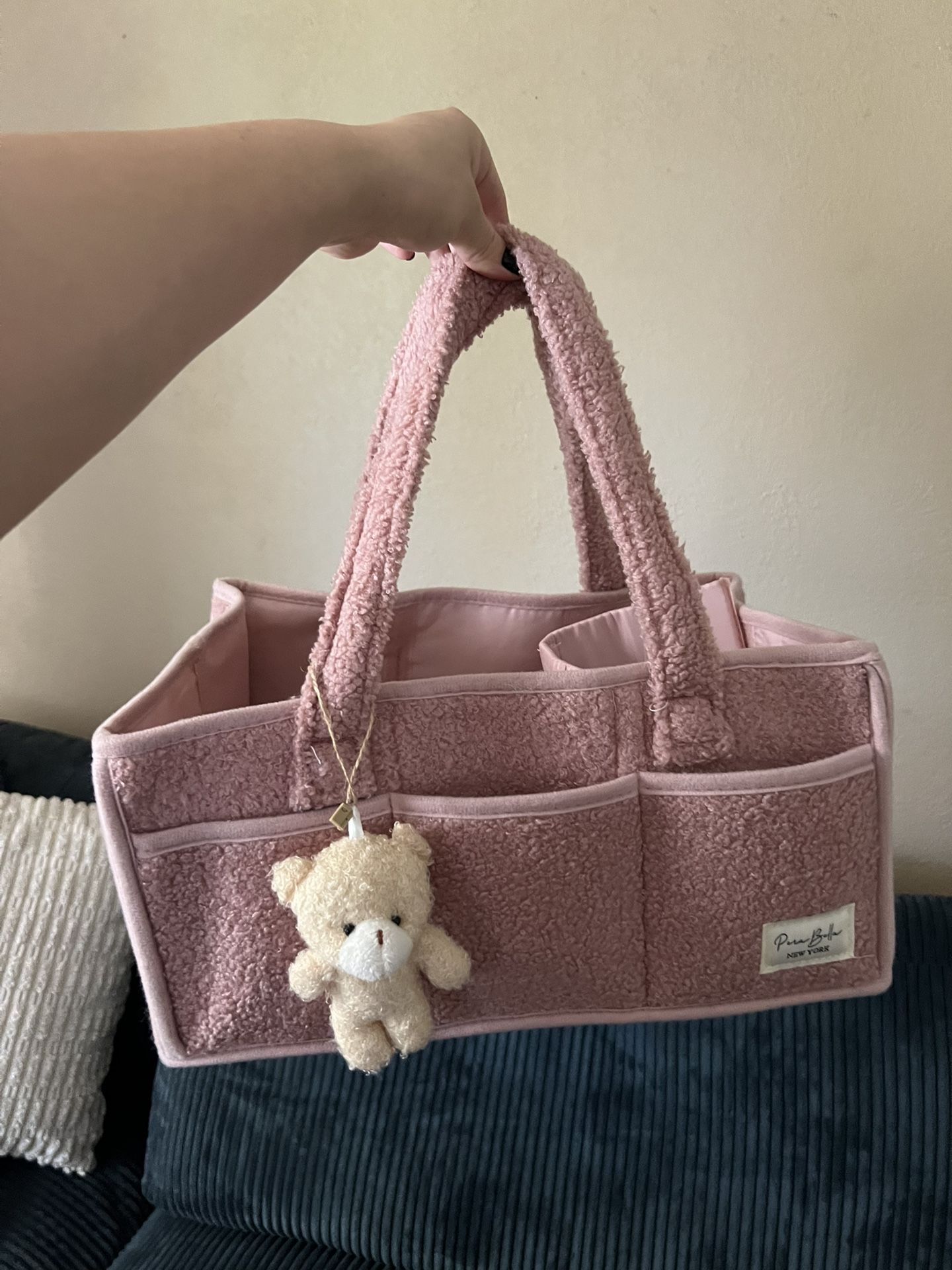 PINK DIAPER CADDY
