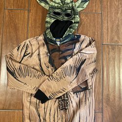 Yoda Disney Jacket Boy Costume Sz L Star Wars