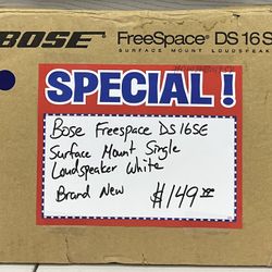Bose Freespace DS 16SE Surface Mount Single Loudspeaker White Brand New 