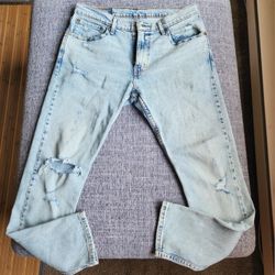 Levis 512 Slim Fit Blue Jeans Mens 32 X 30