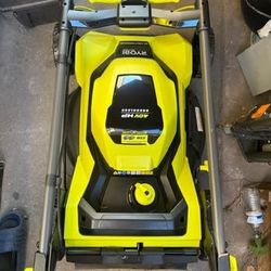 Ryobi 21 in 40v self propelled lawn mower (tool only)