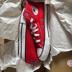 Converse Red Hi Top Kid Size 1.5