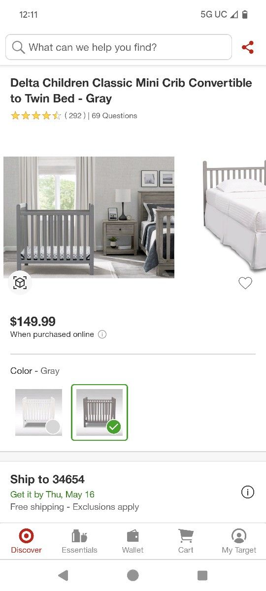 Mini Crib Convert To Twin Bed