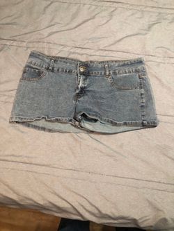 Gogo Low-Rise Micro Denim Shorts