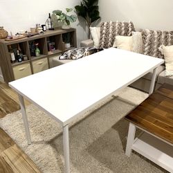 Ikea LINNMON Table 59” By 29” Like New