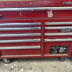 Tool Box Red Husky Brand