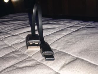 Black USB-A to USB-C Cable