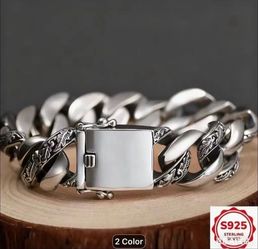 Brand New Men’s Sterling Silver 925 Bracelet 87 Grams