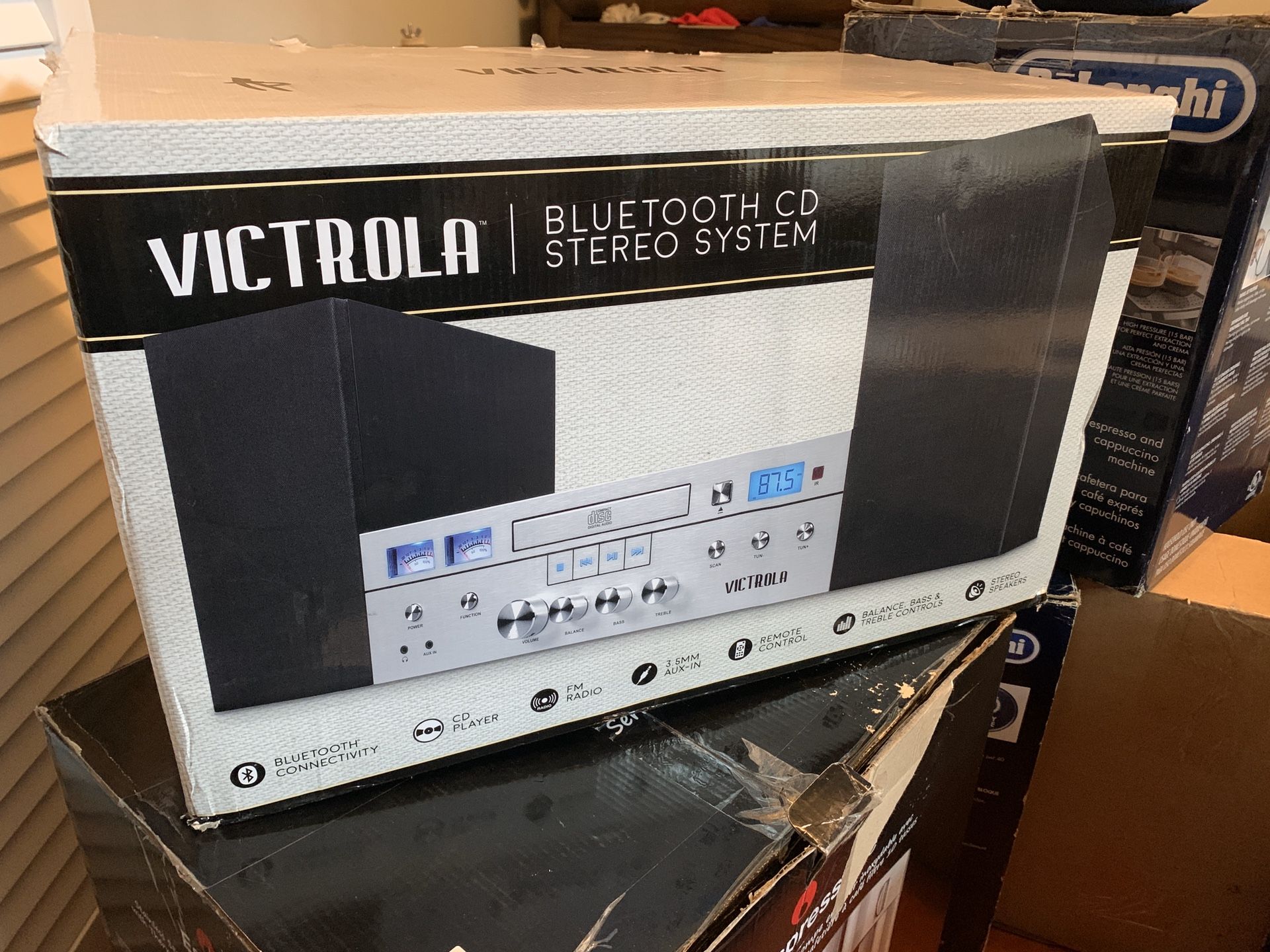 Victrola bluetooth cd stereo system