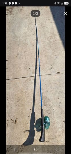 Fishing pole & reel, see 2 pics