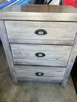 Bedside table with drawers