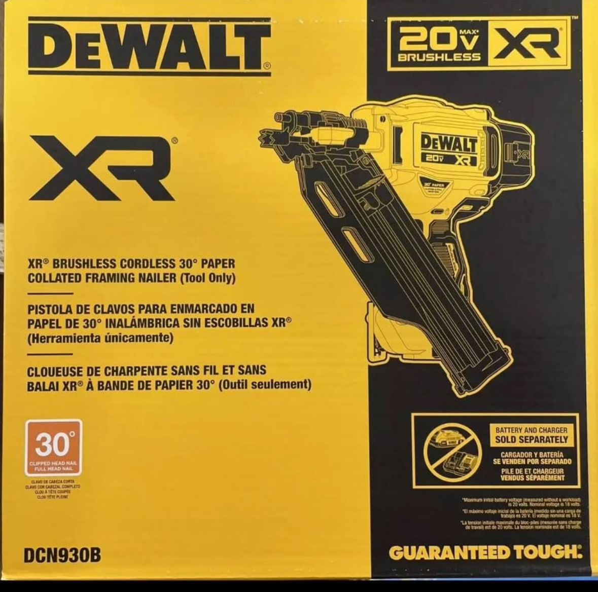 DeWalt 30° Framing Nailer Gun‼️