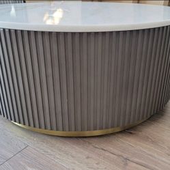 Marble Coffee Round Table New  35"