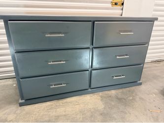 Modern Gray 6-Drawer Dresser – 60” Wide Storage Chest