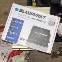 BLAUPUNKT 1500 WATT D CLASS AMPLIFIER CAR AUDIO BASS AMP NEW IN BOX