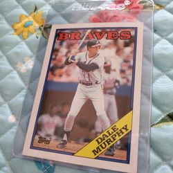 Atlanta Braves 1988 Topps Dale Murphy Ken Griffey Sr Ted Simmons Bruce Sutter Baseball Cards 