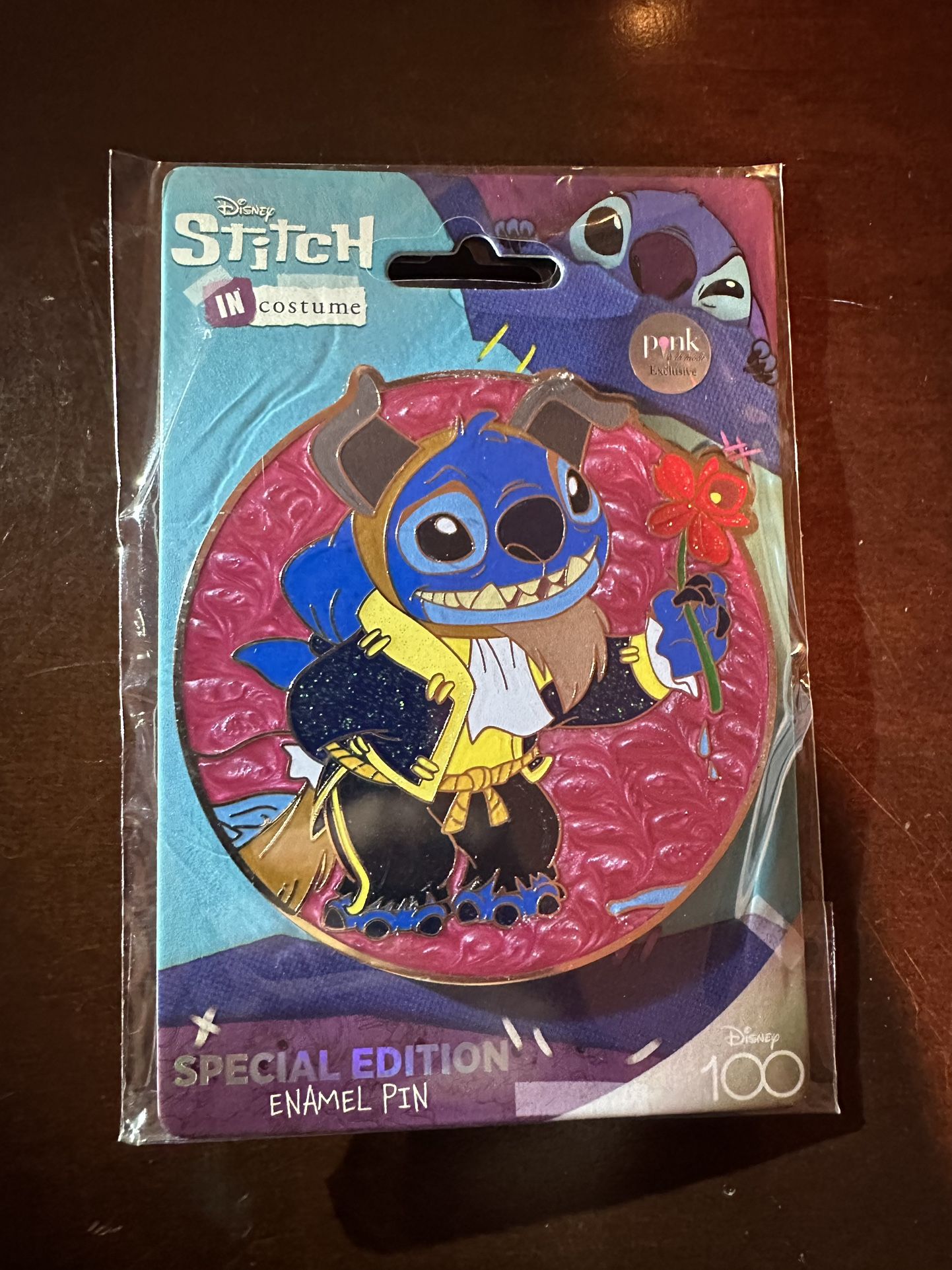 DISNEY Pink A La Mode STITCH Costumes - Beauty And The Beast Pin 2024 LE 300 NEW