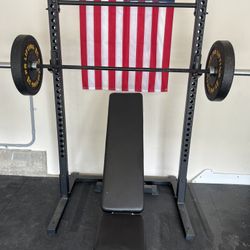 PR Lifting Squat Rack / Bar / Adjustable Bench