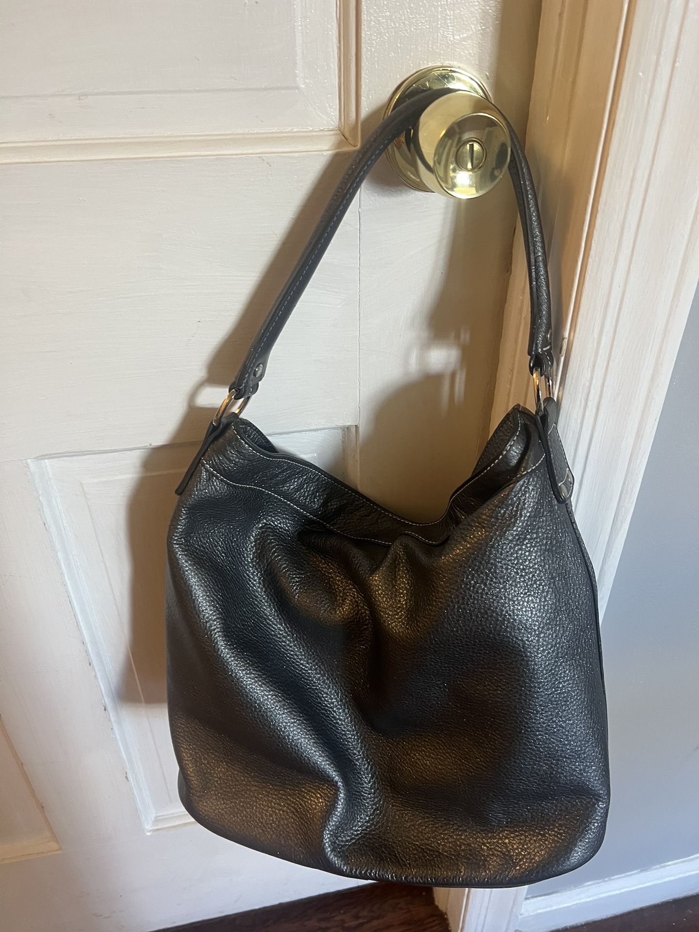 Longchamp Leather Hobo Bag 