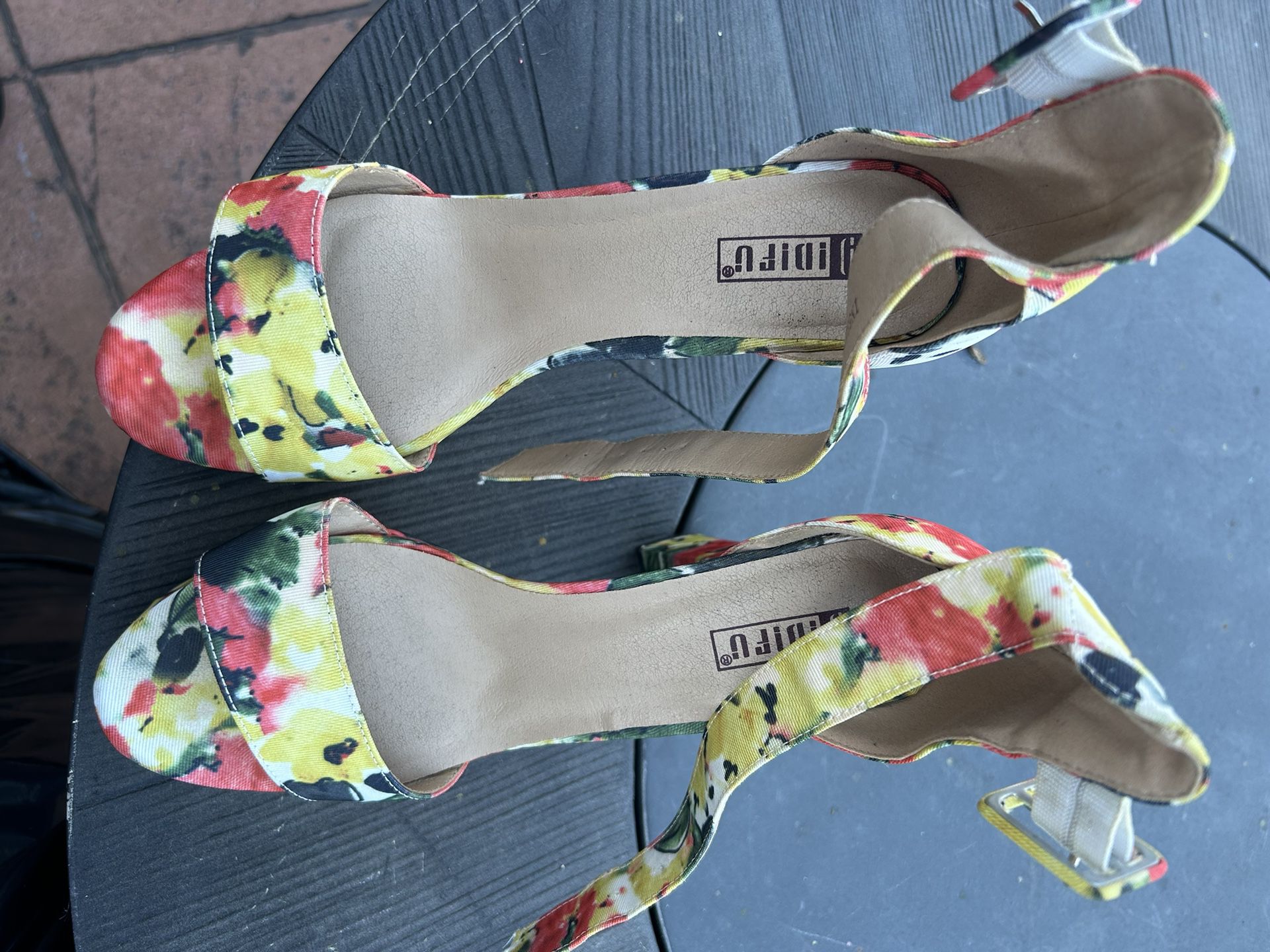 floral heels 