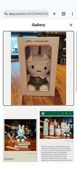 2026 Starbucks x Miffy Plush Doll EARLY RELEASE IN HAND + Gift card