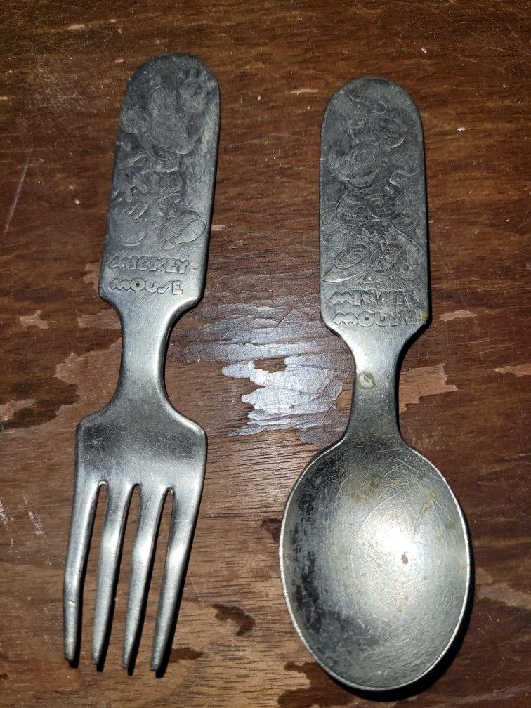 Micky Mouse Fork and Spoon