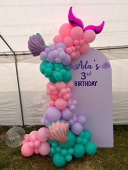 Little mermaid 🧜‍♀️ birthday backdrop