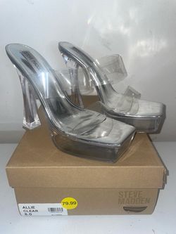 Steve Madden Allie clear heels