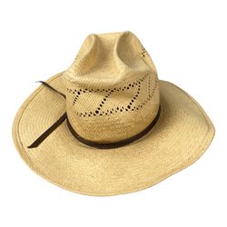 Vtg Straw Cowboy Hat. Sz Small. Discoloration And Needs Reshaping, FREE