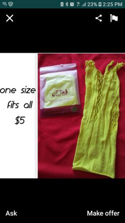 Yellow shirt one size fits all sexy