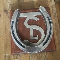 Customized Horseshoe Logo/family Sign