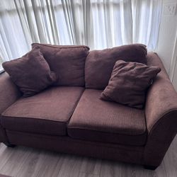Brown Love Seat