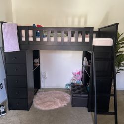 Espresso Twin Over Twin Bunk Beds 