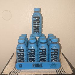  Prime Hydration Drink Blue Raspberry, 16.9oz Bottles