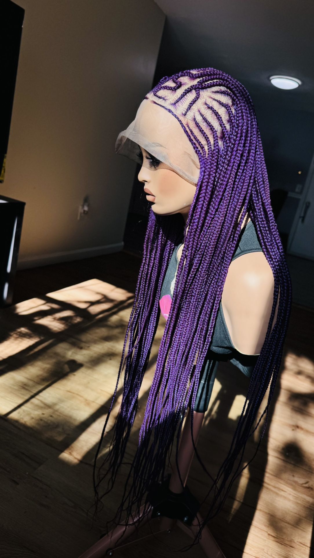 360 Braided Corn Row Wig
