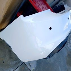 Rear Bumper White Dodge Charger 