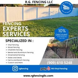 White Vinyl Fence 