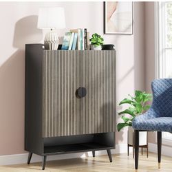 Tribesigns Shoe Cabinet with Doors, 7-Tier Shoe Storage Cabinet with Adjustable Shelves, Wooden Shoes Rack Shoe Storage Organizer for Entryway, Hallwa