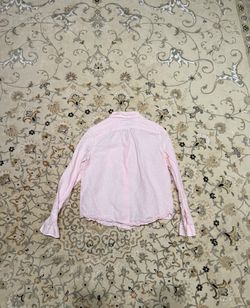 BANANA REPUBLIC Pink Striped Button Down Shirt – Petite XXS