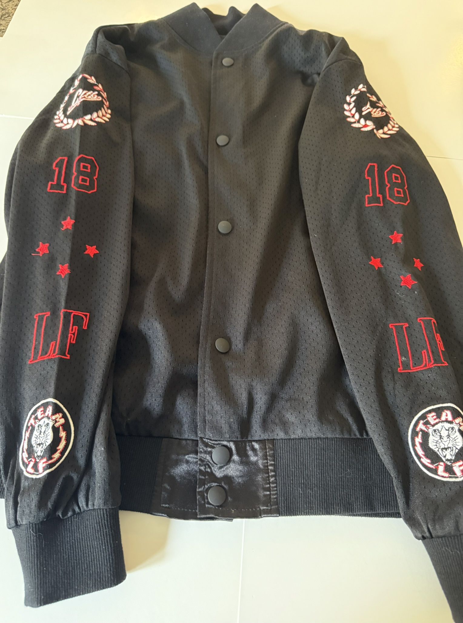 Black Bomber Jacket by LF The Brand Like New. Women’s Sz. Small