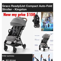 New in box Graco ready 2 jet compact auto fold stroller great for travel $150  Firm no lower Cash only East Palmdale  off 47th &R8 Address will be pro