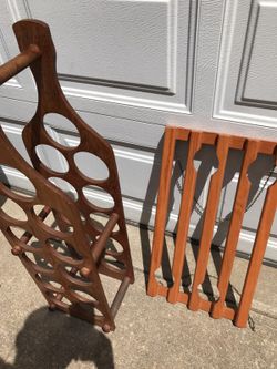 wine rack and hanging wine glass holder