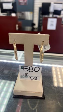 14K Hoop Earrings 3.5Grams