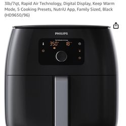Philips  Premium Air Fryer HD974X Blk