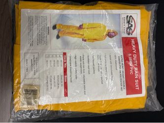 SAS Safety - PVC Rainsuit X-Large Heavy Duty Waterproof