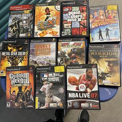 Video Game Lot For PS2