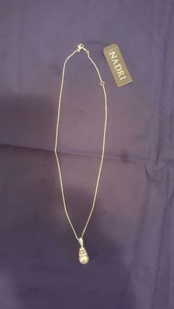 nadri silver necklace pendant