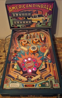 1991 TOMY American Pinball Electronic Table Top Game-Works Great!